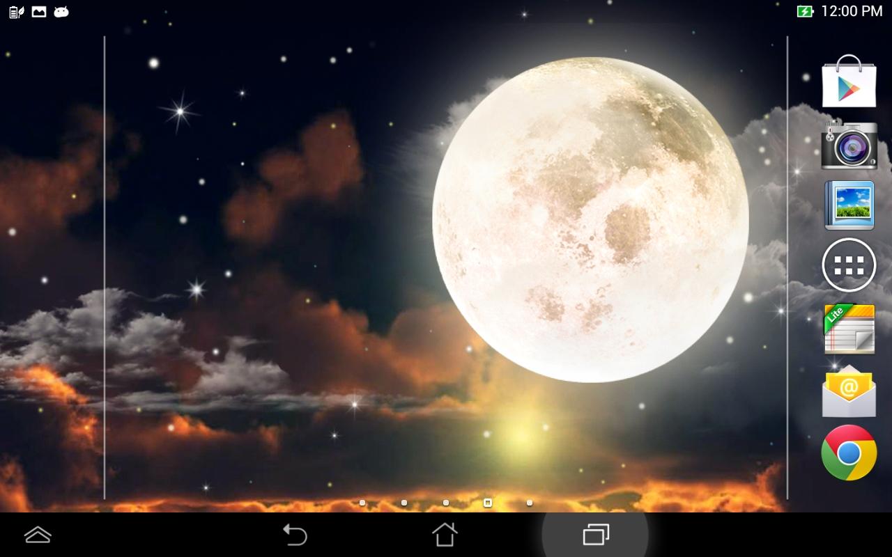 luna live wallpaper,cielo,oggetto astronomico,atmosfera,astronomia,spazio