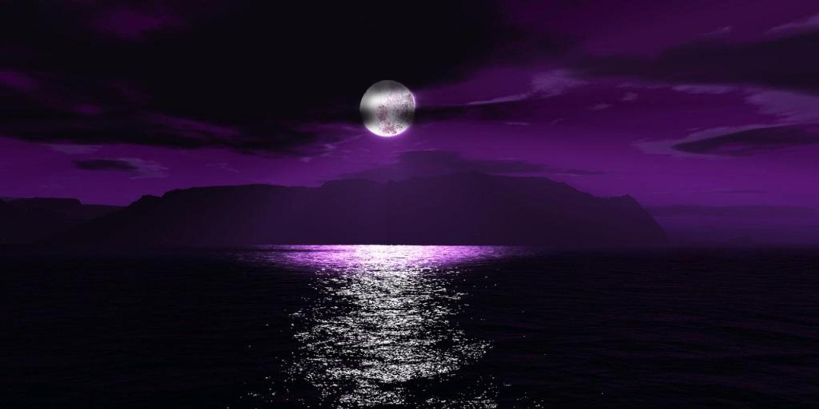 mond live wallpaper,himmel,lila,violett,natur,wasser