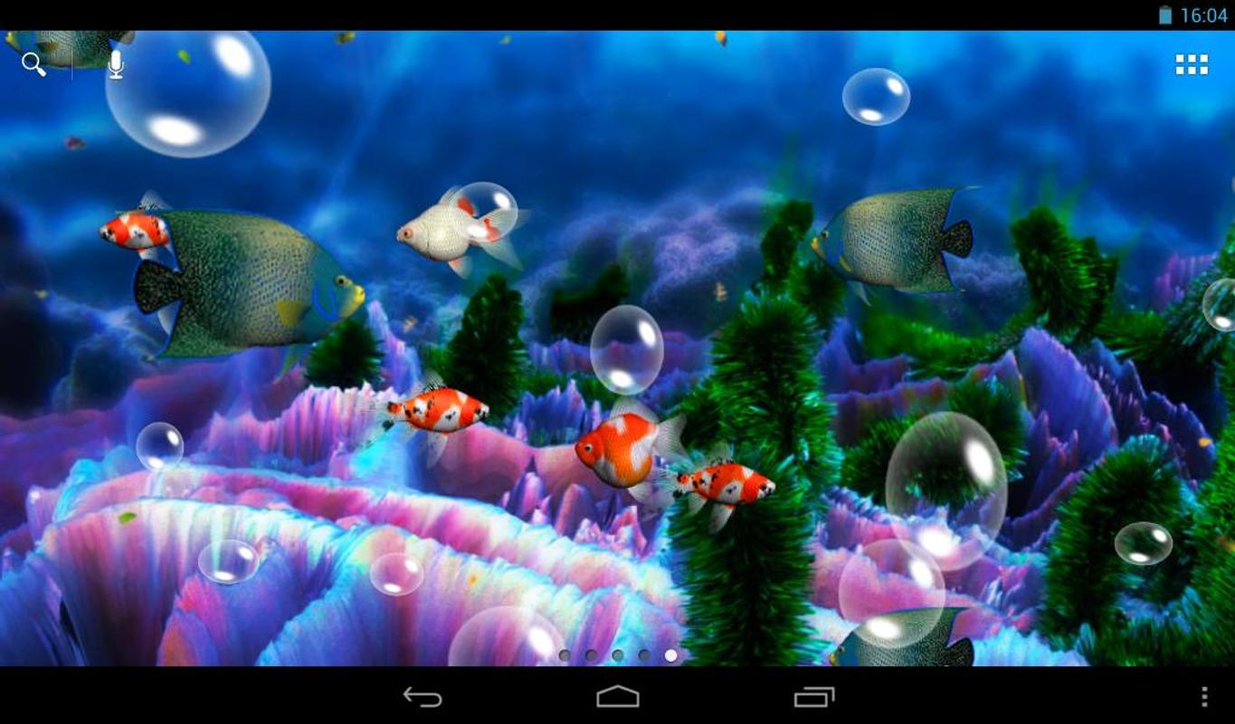 acquario 3d live wallpaper,biologia marina,pesce anemone,scogliera,immagine dello schermo,pesce