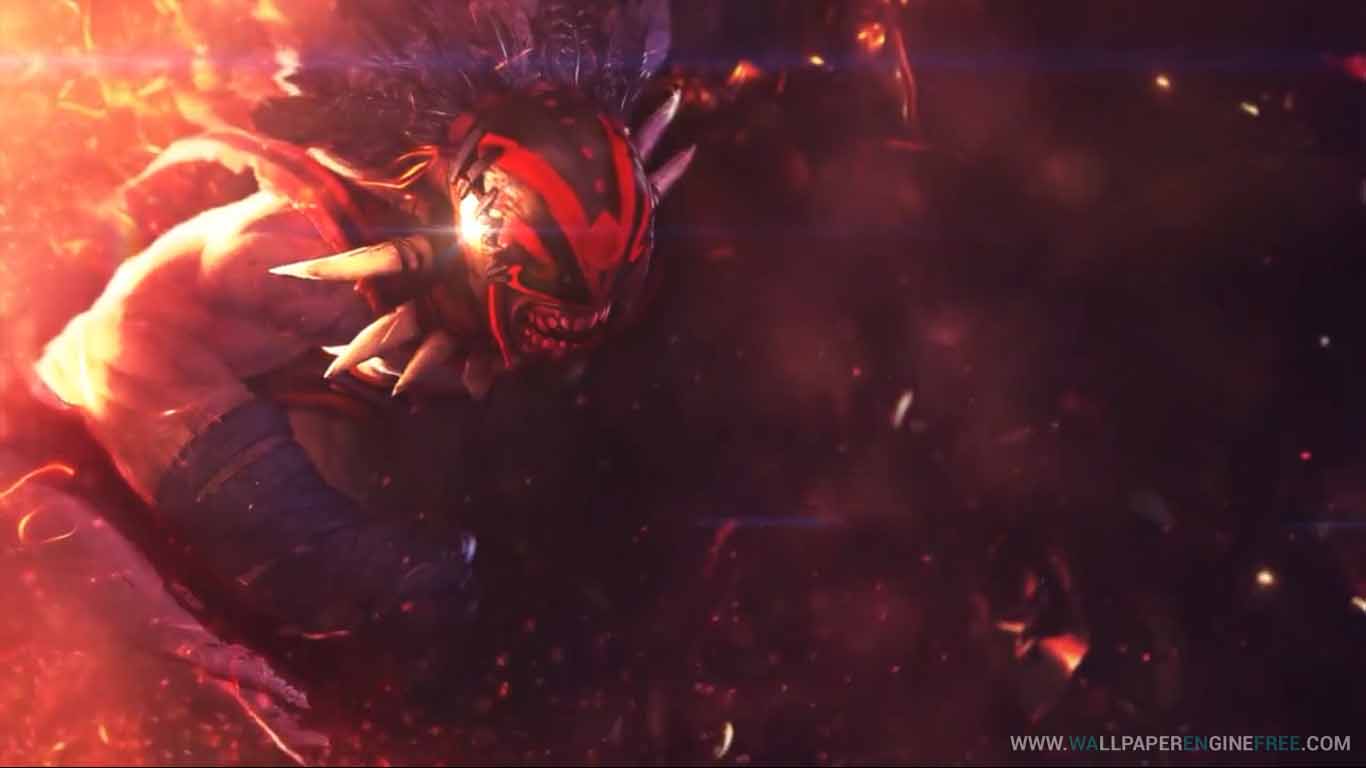 dota 2 live wallpaper,red,geological phenomenon,screenshot,space,darkness