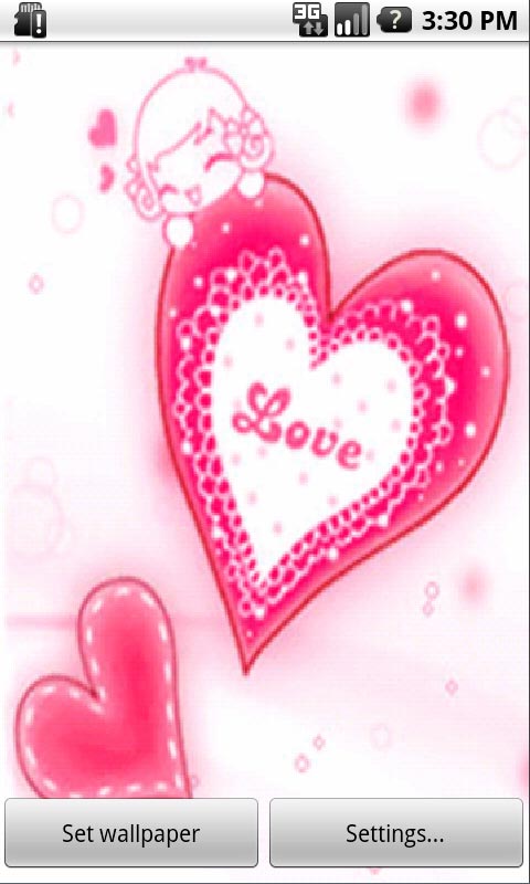 심장 라이브 벽지,심장,분홍,사랑,본문,발렌타인 데이