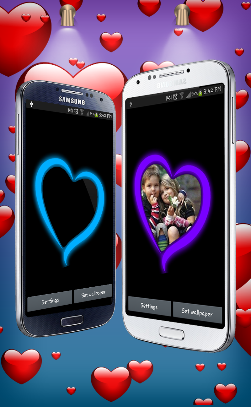 cuore live wallpaper,aggeggio,cuore,cellulare,dispositivo di comunicazione,dispositivo di comunicazione portatile