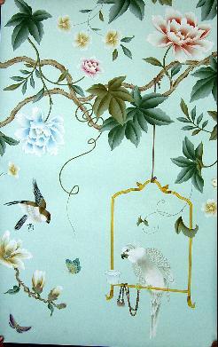 手描きの壁紙,花,工場,ローザ・デュマリス,壁紙,植物の茎