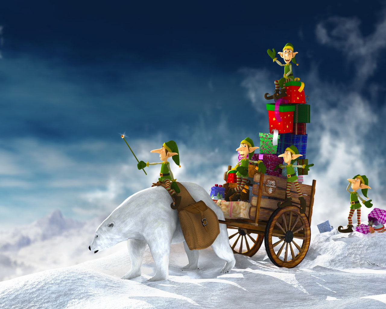 animierte wallpaper herunterladen,fahrzeug,pferd und buggy,animation,wagen,winter