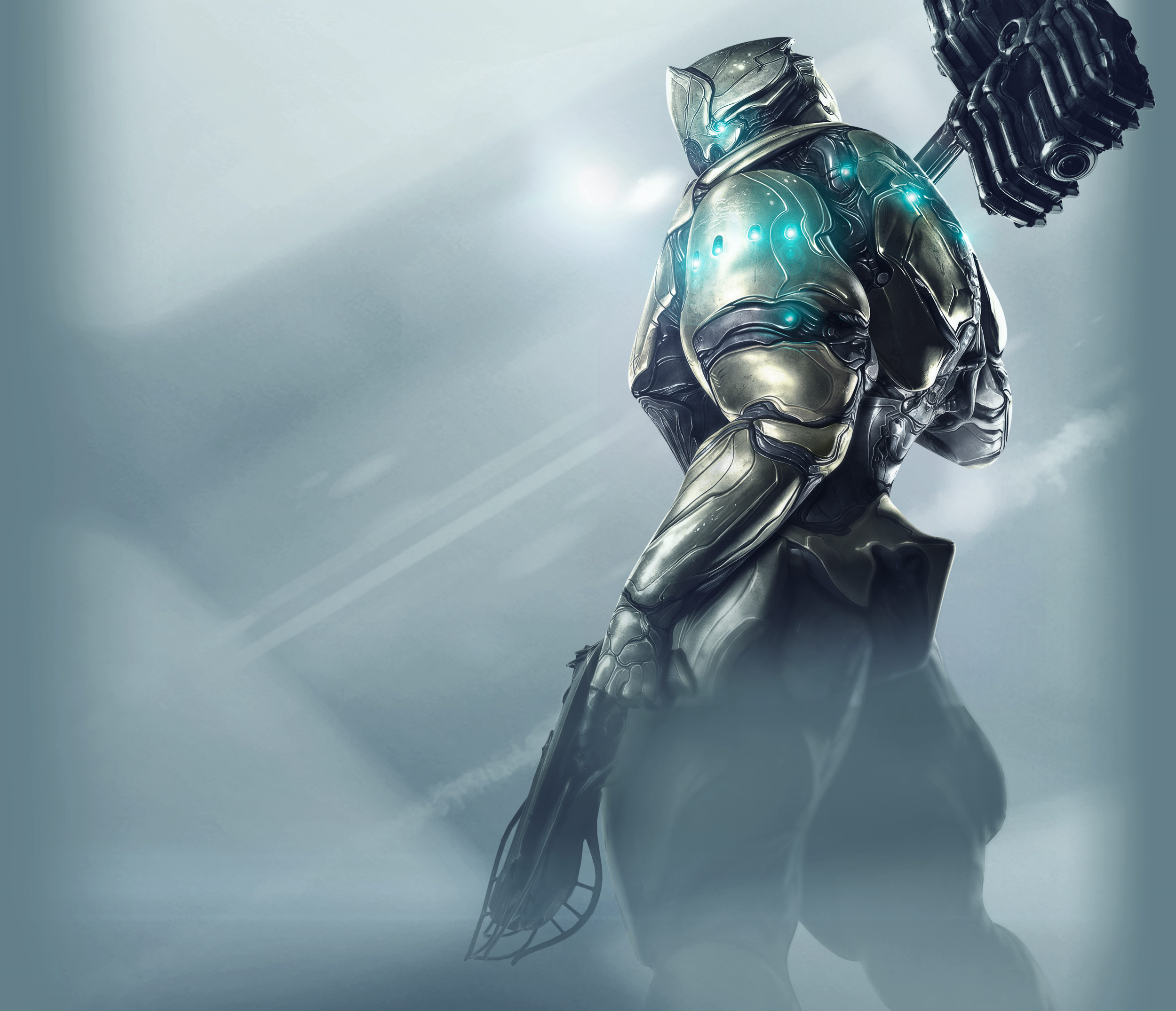 warframe wallpaper,fictional character,action figure,outerwear,cg artwork,armour