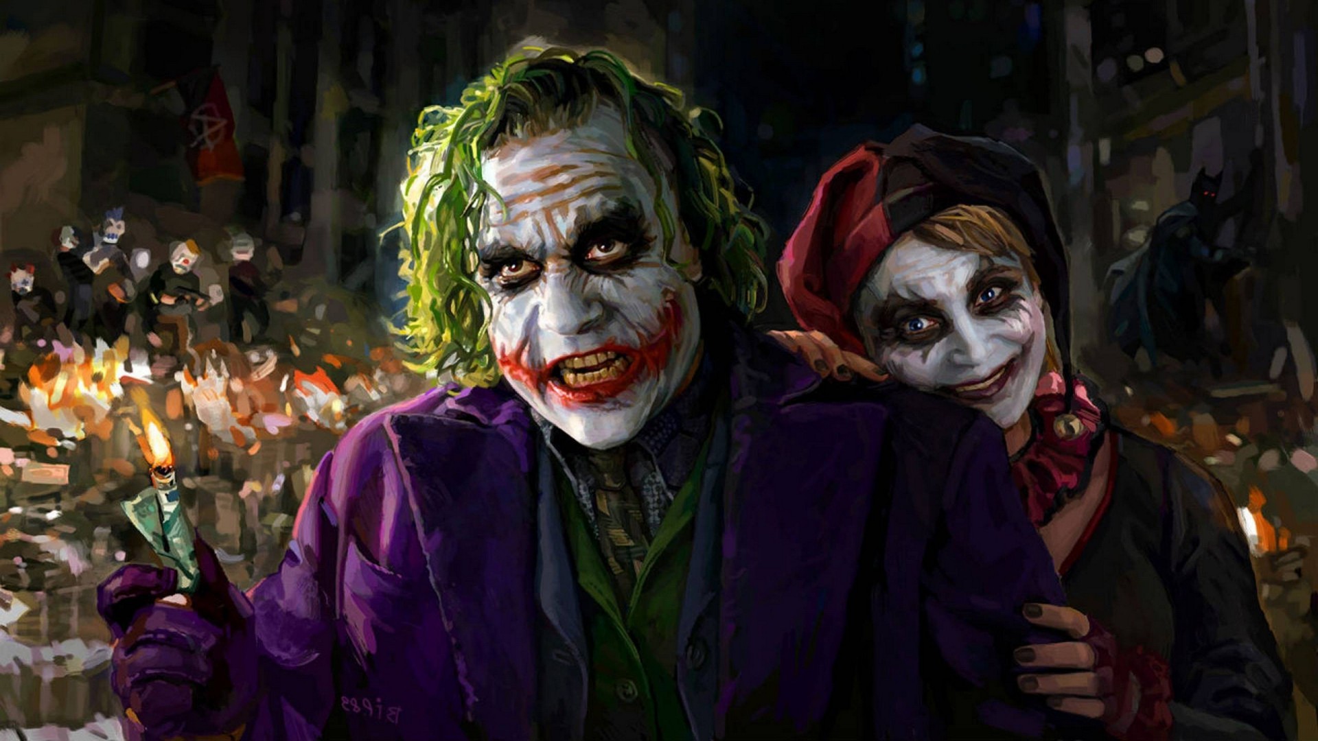 joker live wallpaper,joker,superschurke,erfundener charakter,clown,batman