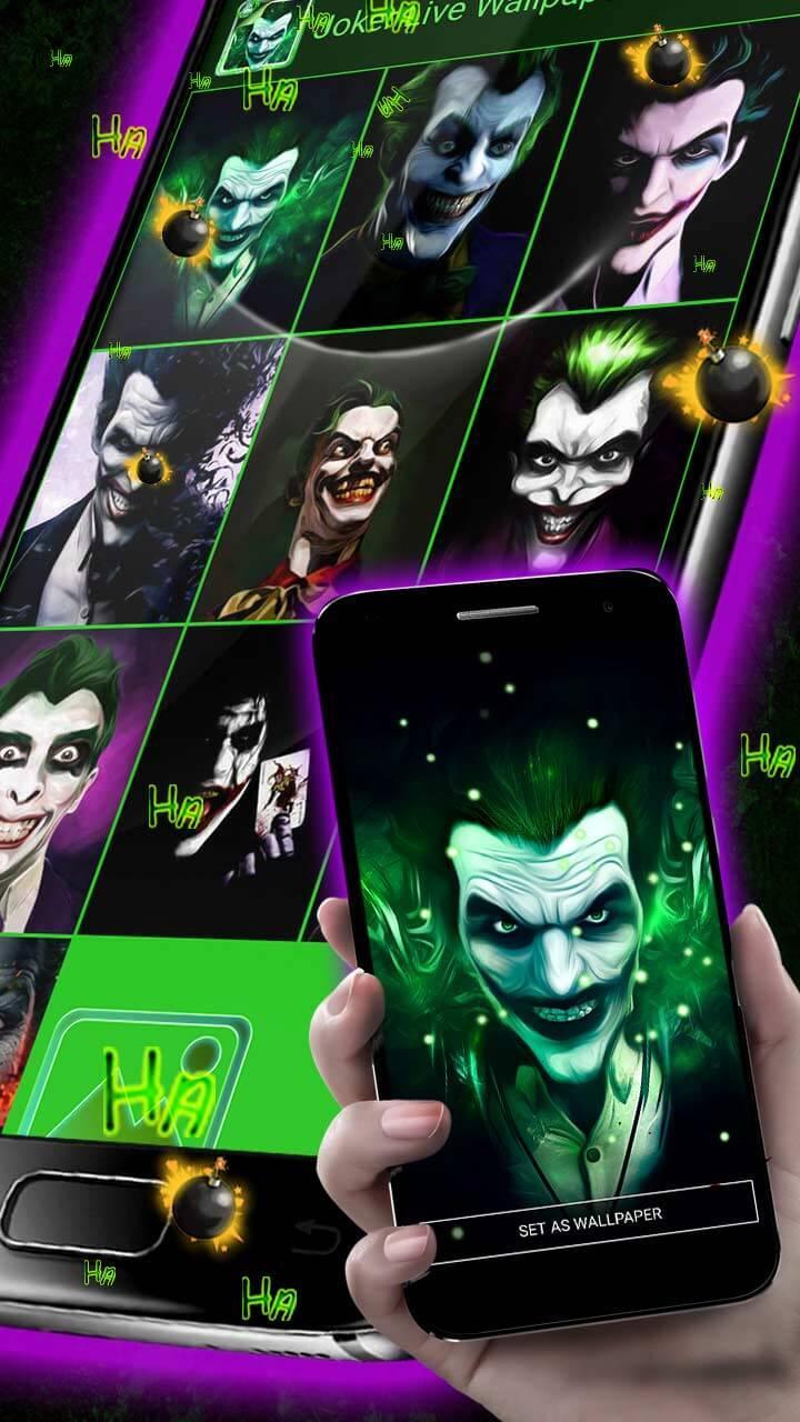 joker live wallpaper,fictional character,technology,supervillain,games,electronic device
