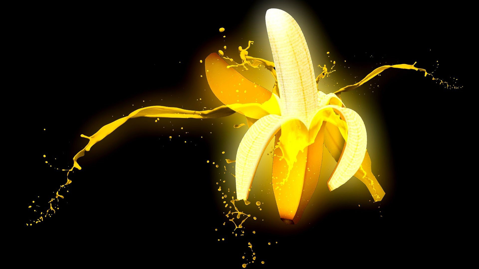 fondo de pantalla de plátano,amarillo,ligero,encendiendo,planta