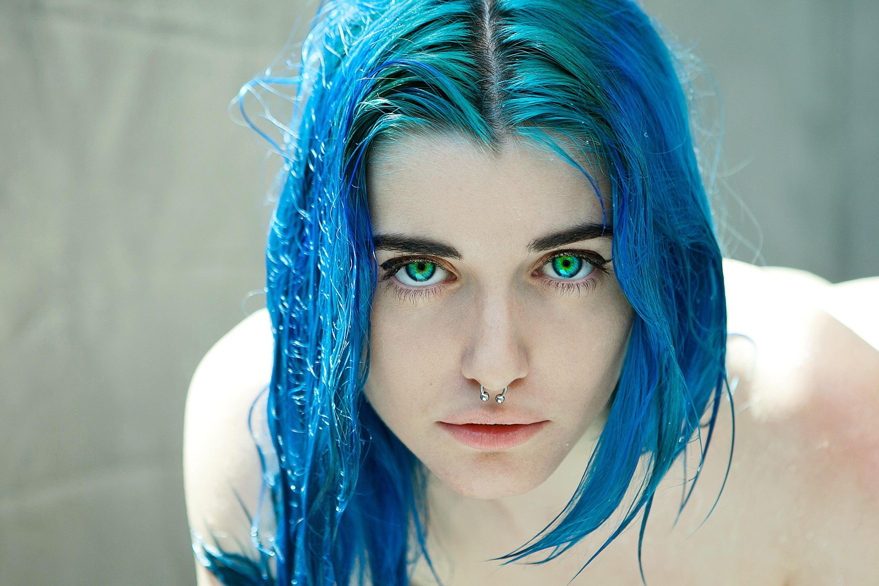 hair wallpaper,face,hair,blue,eyebrow,green