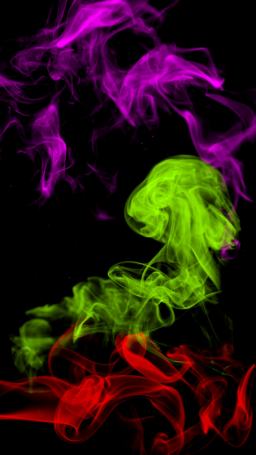 wallpaper handy,smoke,green,purple,violet,magenta