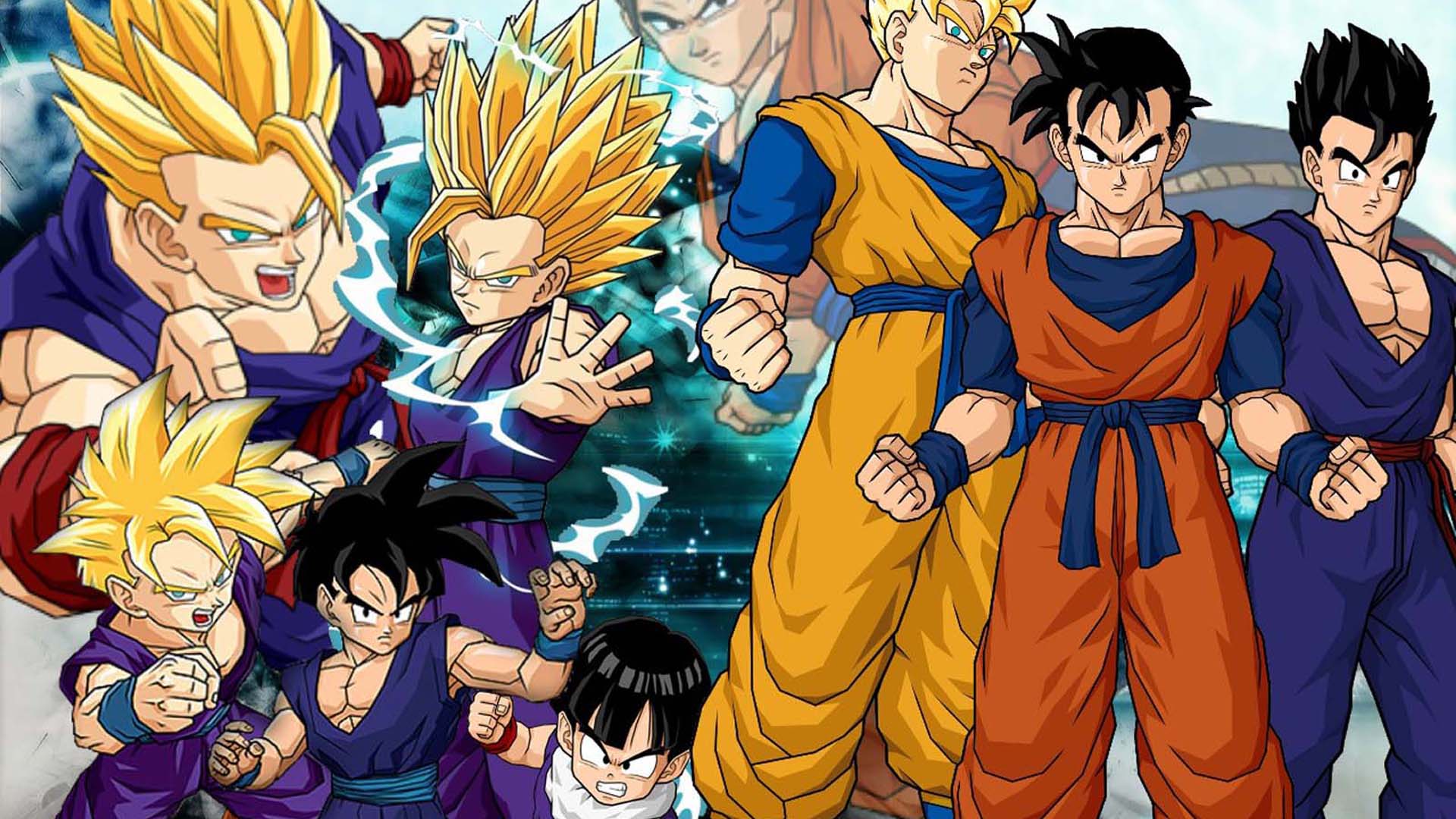 dbz fondos de pantalla hd,anime,esfera del dragón,dibujos animados,obra de arte,personaje de ficción