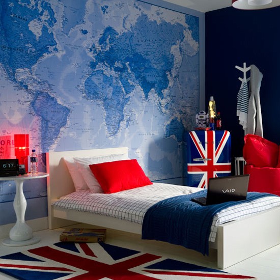 소년 침실 벽지,침실,방,가구,푸른,벽지