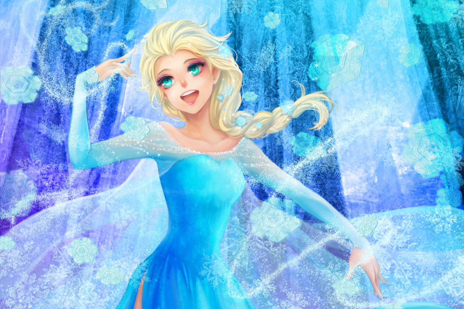 elsa wallpaper,cg kunstwerk,puppe,illustration,erfundener charakter,animation