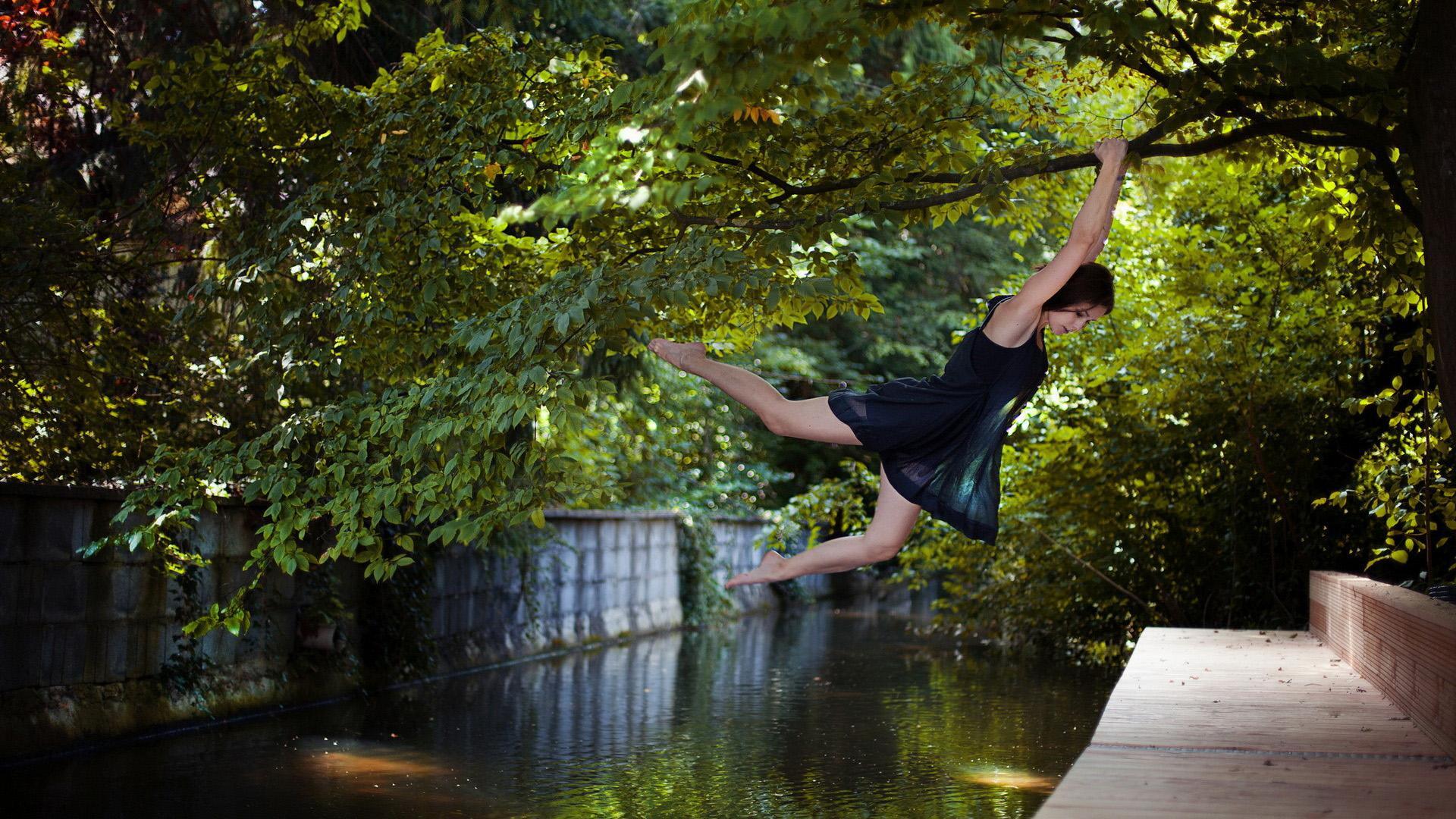 wallpaper pemandangan indah,nature,water,tree,flip (acrobatic),leisure