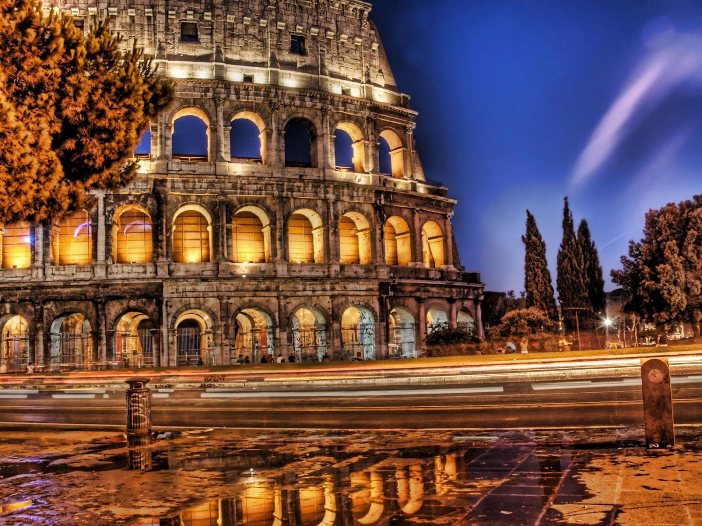 rome wallpaper,landmark,architecture,sky,building,night