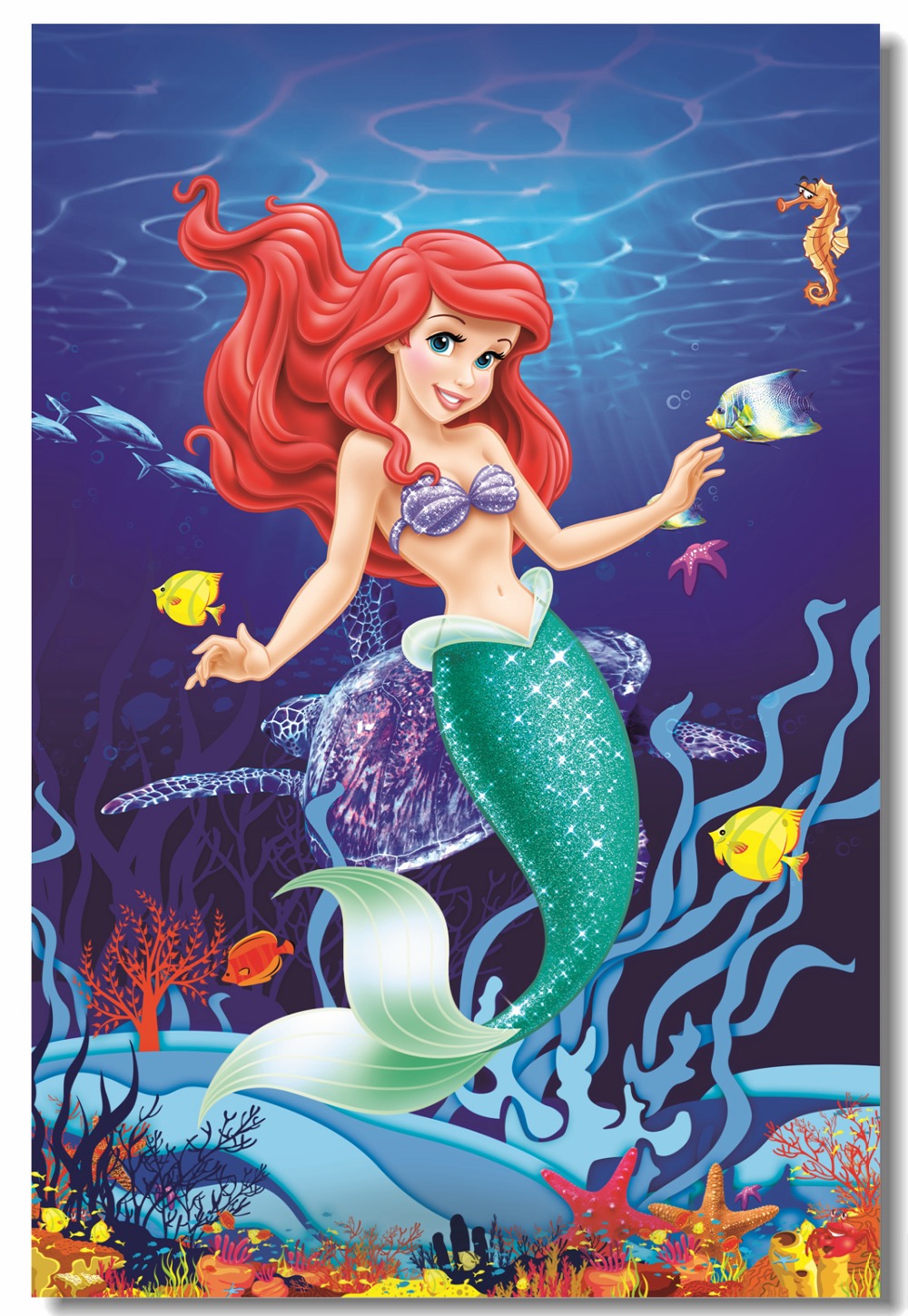 ariel wallpaper,cartoon,fictional character,mythical creature,animated cartoon,dolphin