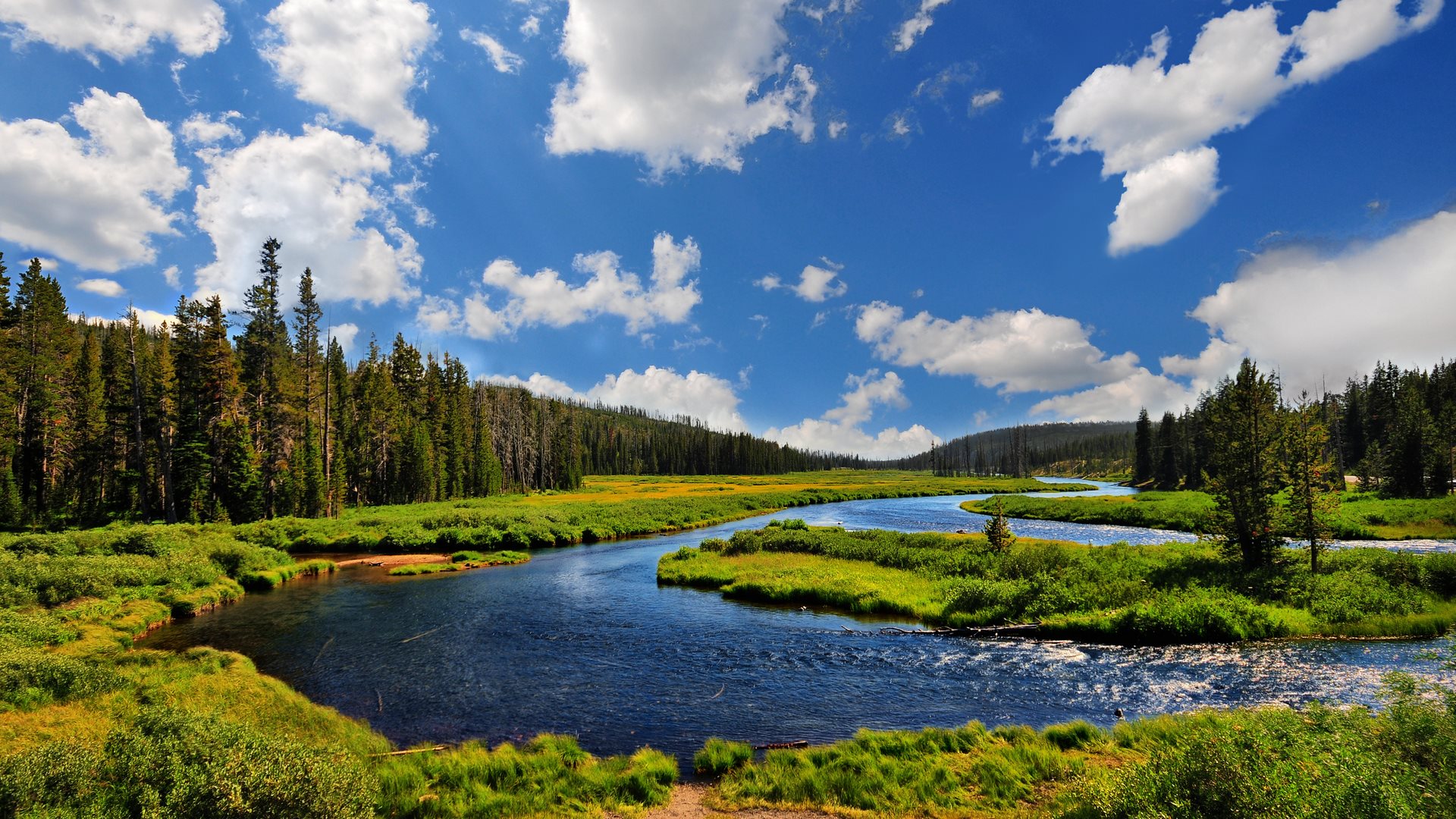 river wallpaper,natural landscape,nature,natural environment,wilderness,sky