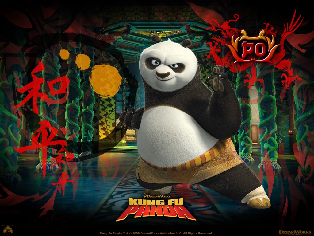 carta da parati di kung fu panda,panda,cartone animato,kung fu,animazione,cartone animato
