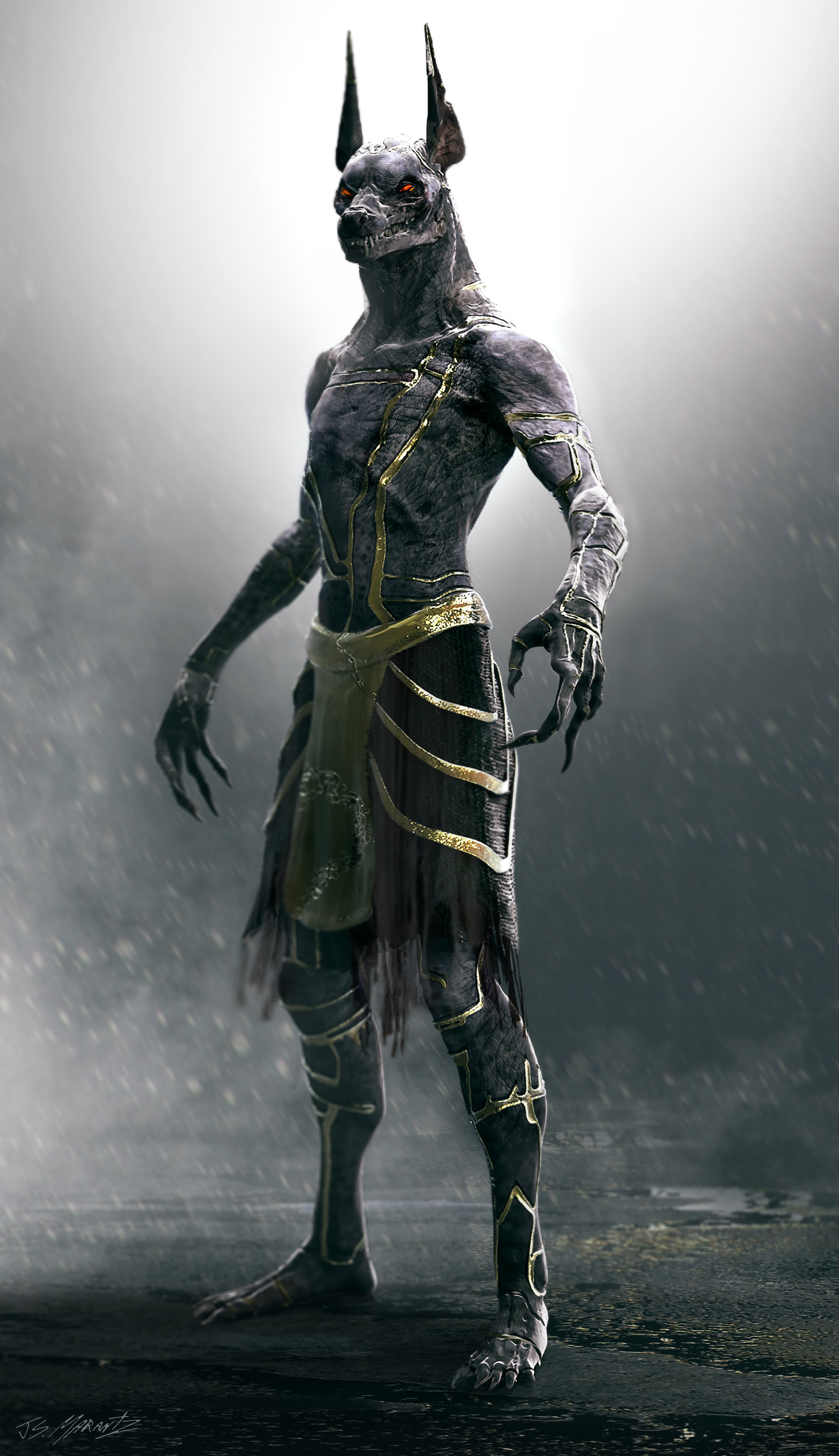 anubis wallpaper,fictional character,action figure,batman,costume design,cg artwork