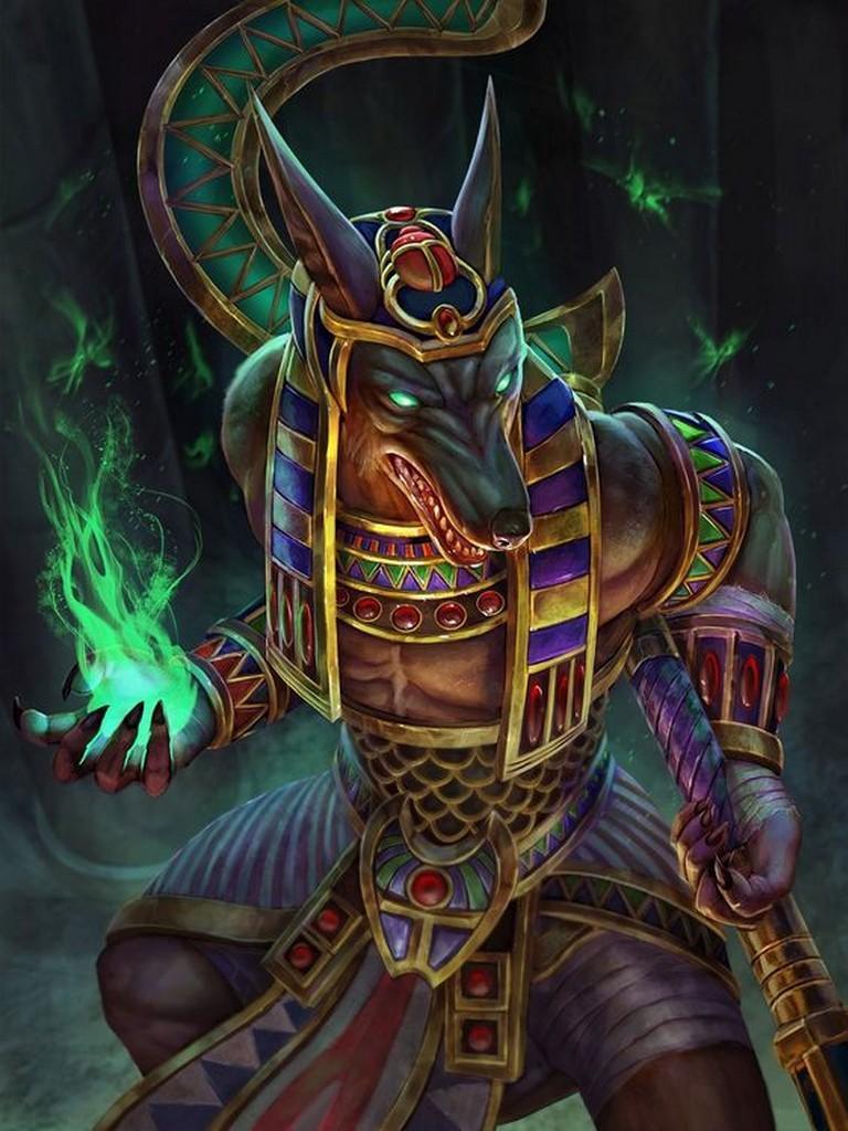 anubis wallpaper,mythology,fictional character,warlord,demon,art