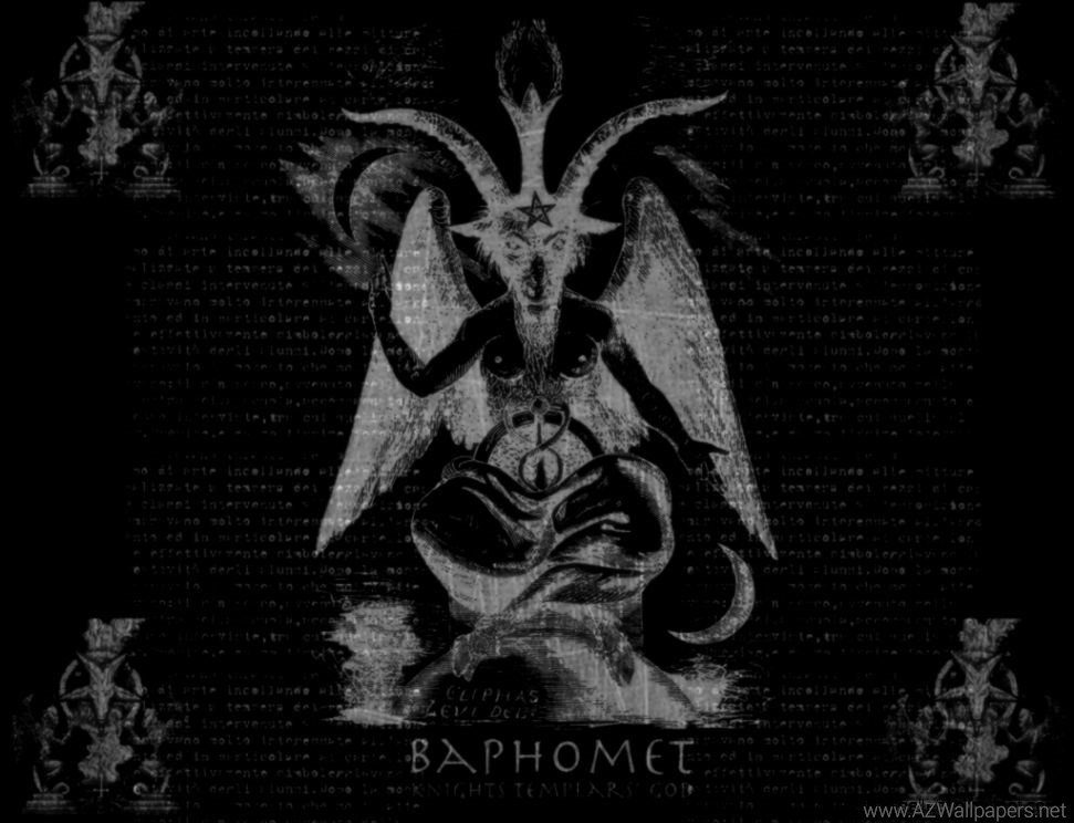 baphomet wallpaper,illustration,darkness,demon,fictional character,font