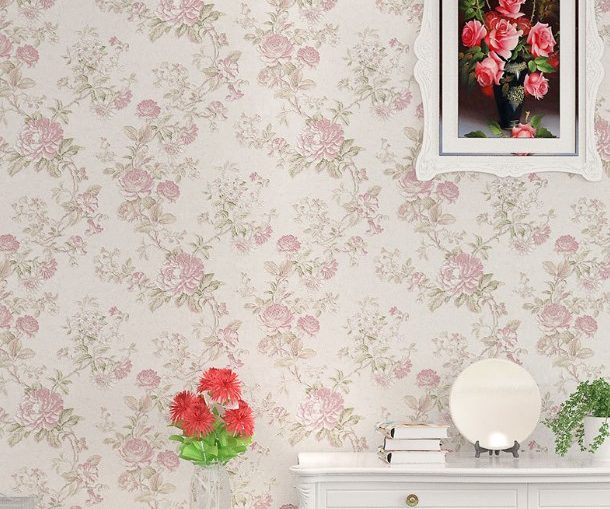 motif wallpaper dinding,wallpaper,wall,pink,floral design,plant