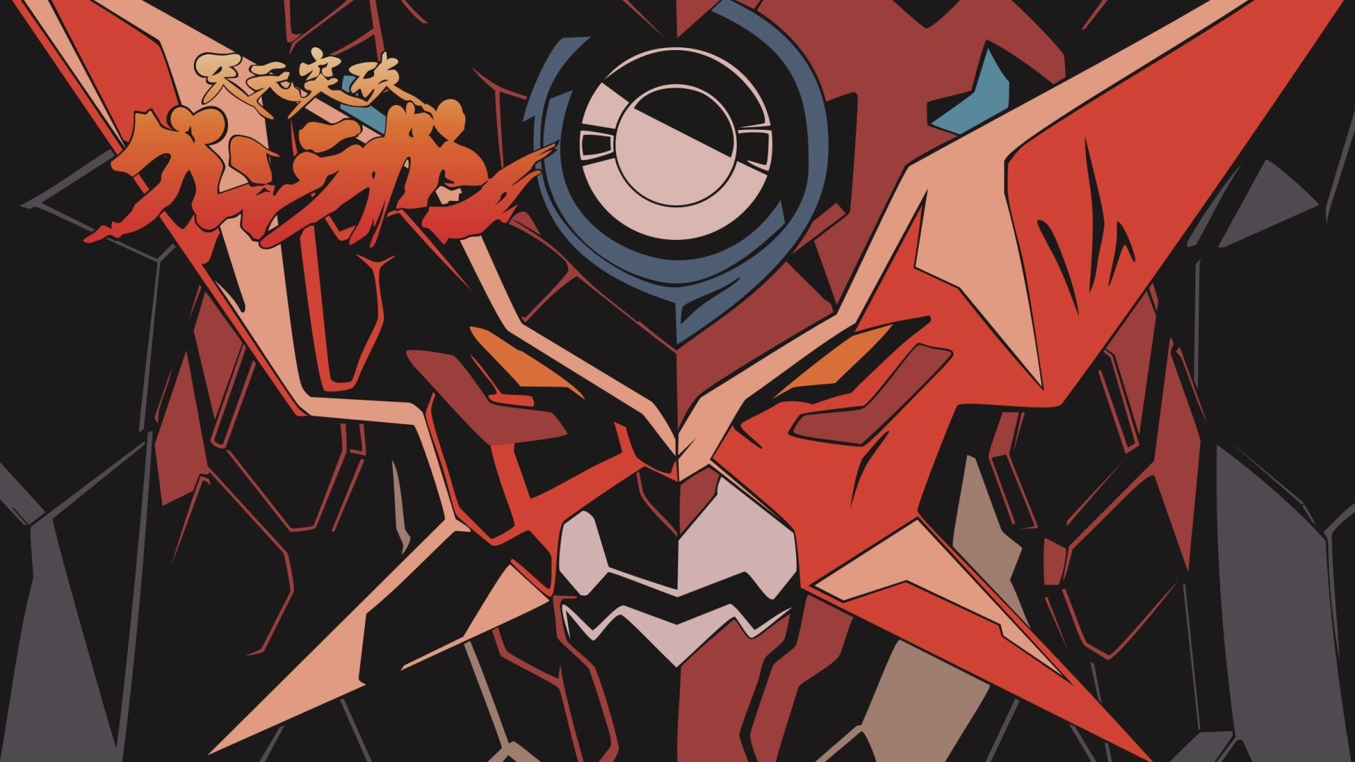 gurren lagann wallpaper,cartoon,fictional character,illustration,art,graphic design