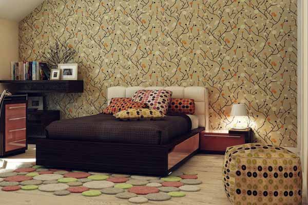 contoh wallpaper,furniture,room,bedroom,wall,interior design
