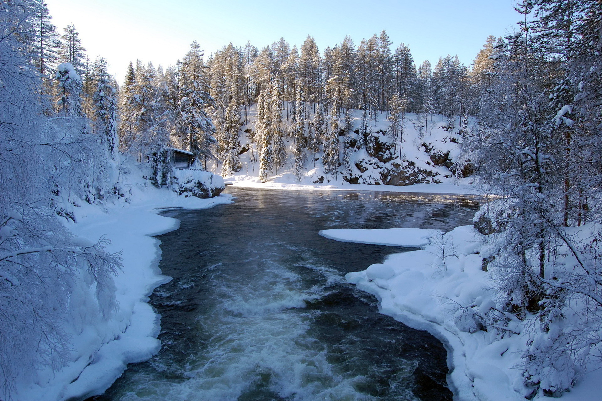 winter scene wallpaper,winter,body of water,snow,nature,water