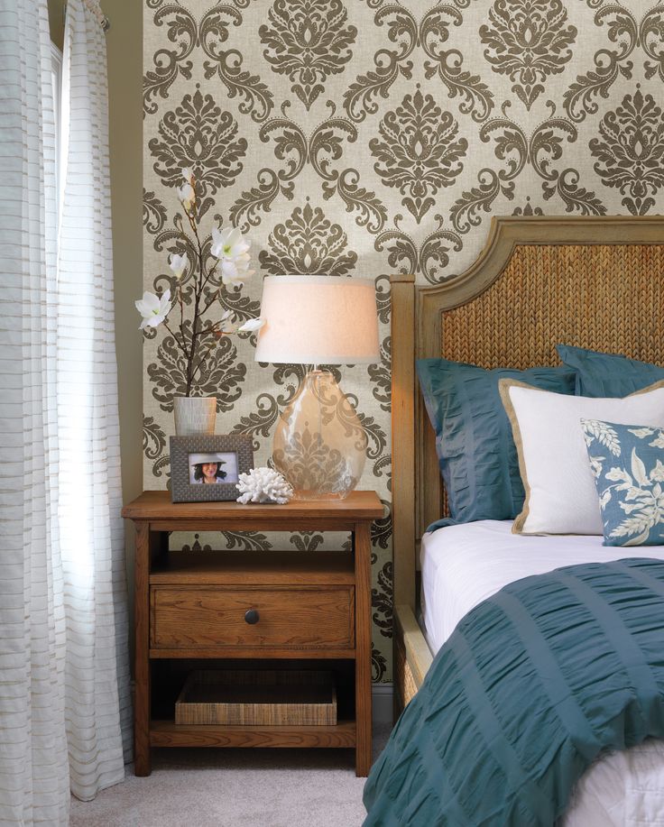 bedroom wallpaper b&q,room,bedroom,furniture,interior design,wall