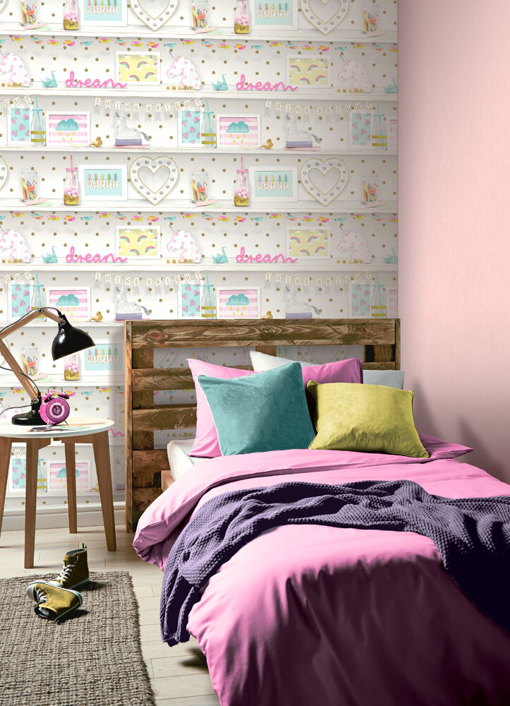 bedroom wallpaper b&q,bedroom,pink,room,furniture,wall (934182