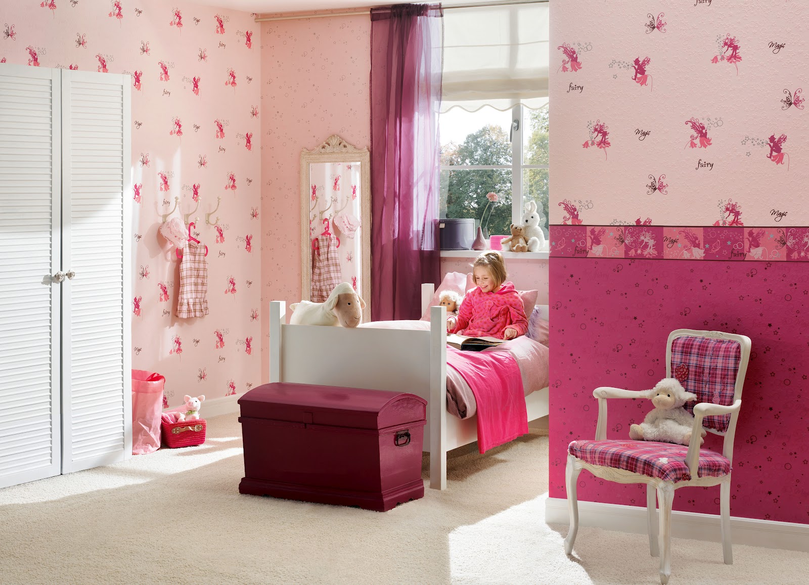 bedroom wallpaper b&q,pink,furniture,room,interior design,wallpaper