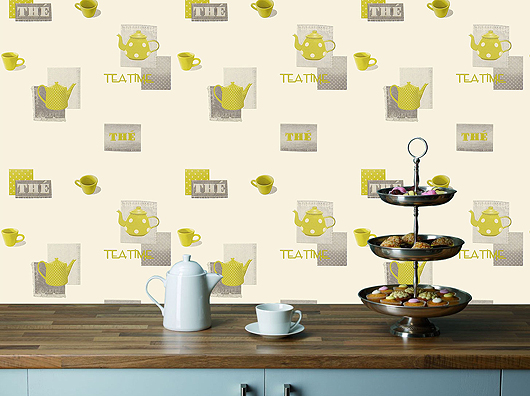 kitchen wallpaper uk,yellow,wallpaper,wall,design,room