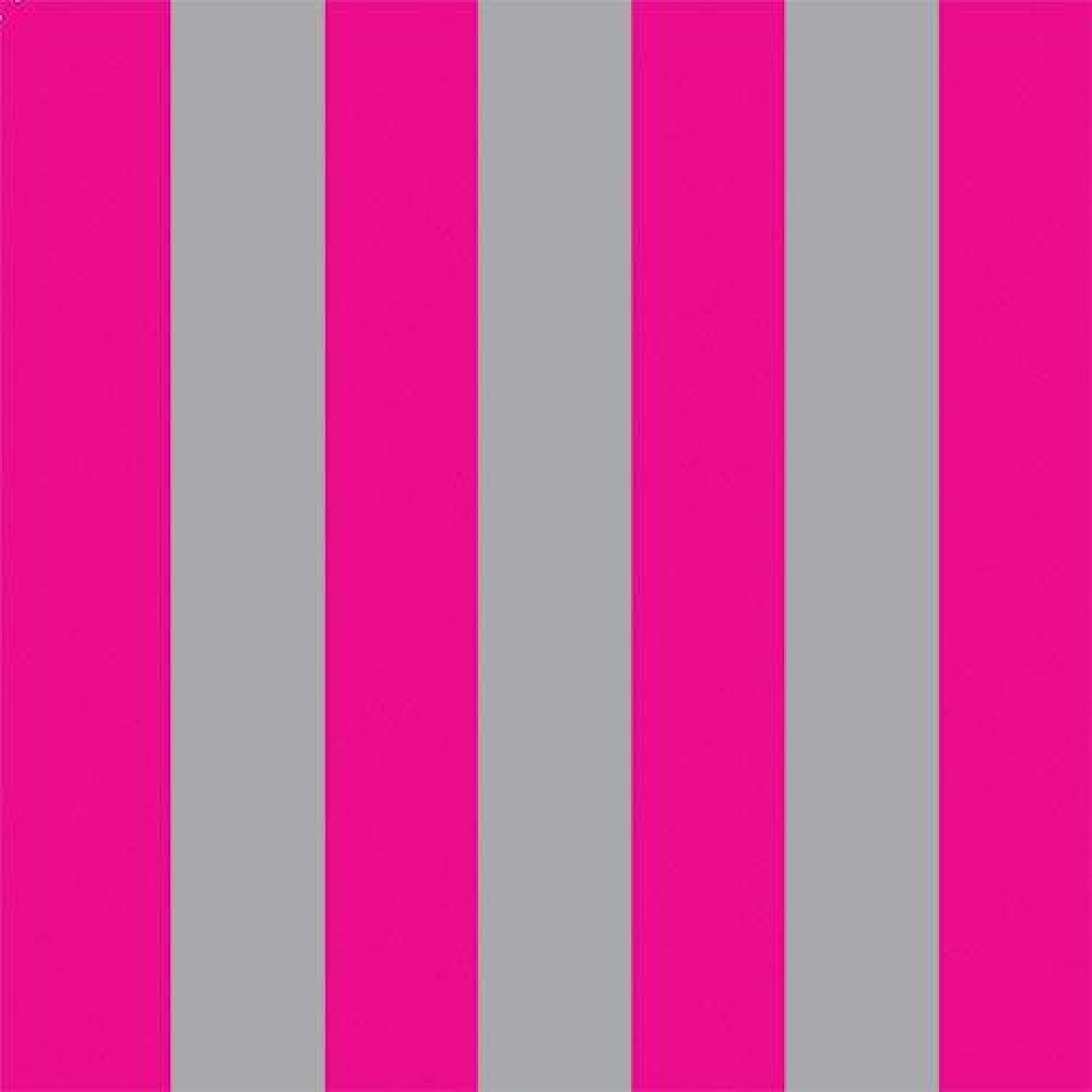 Bright Pink & Silver Stripe Wallpaper 430 X 600mm WallpaperUse