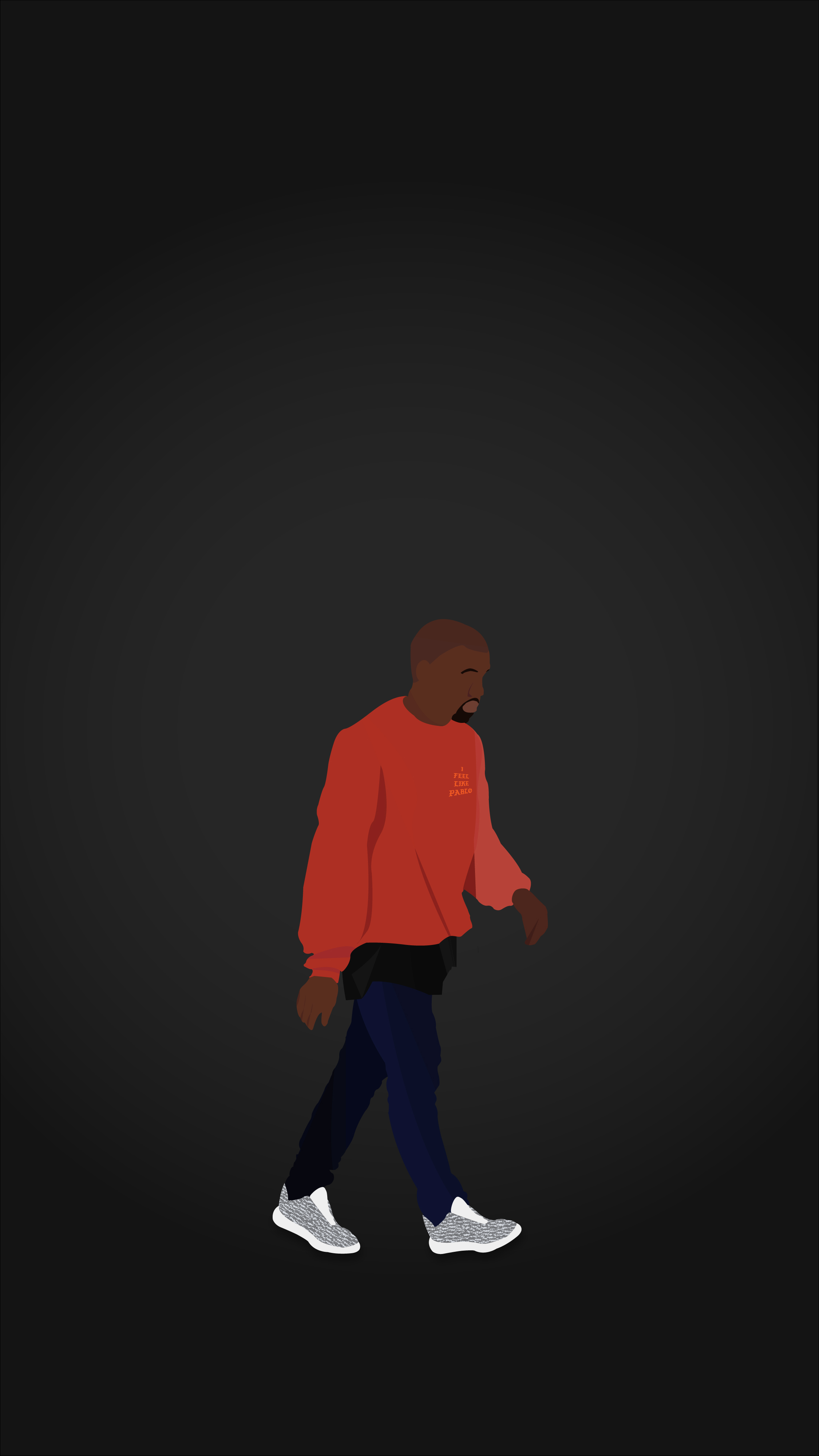 yeezy wallpaper iphone,black,standing,red,animation,orange