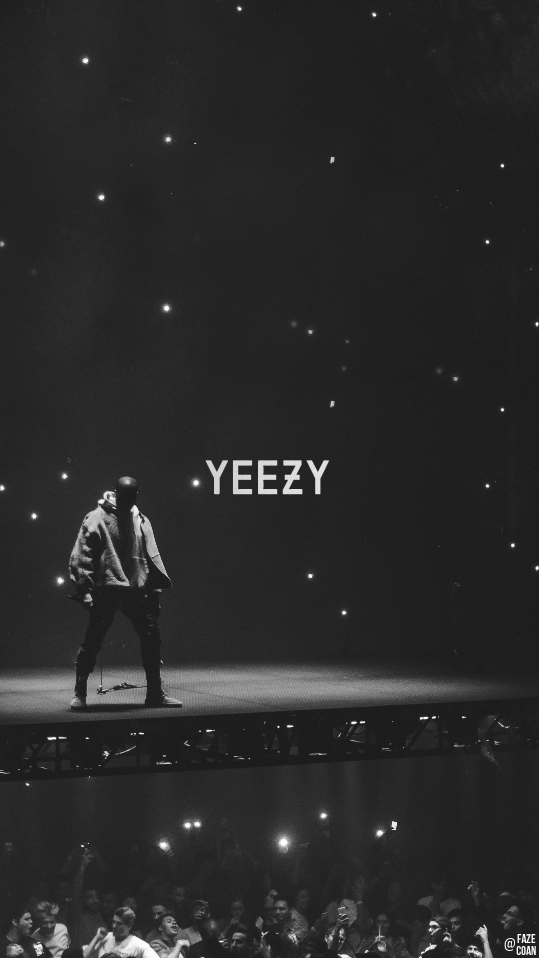 yeezy wallpaper iphone,black,sky,black and white,performance,monochrome photography