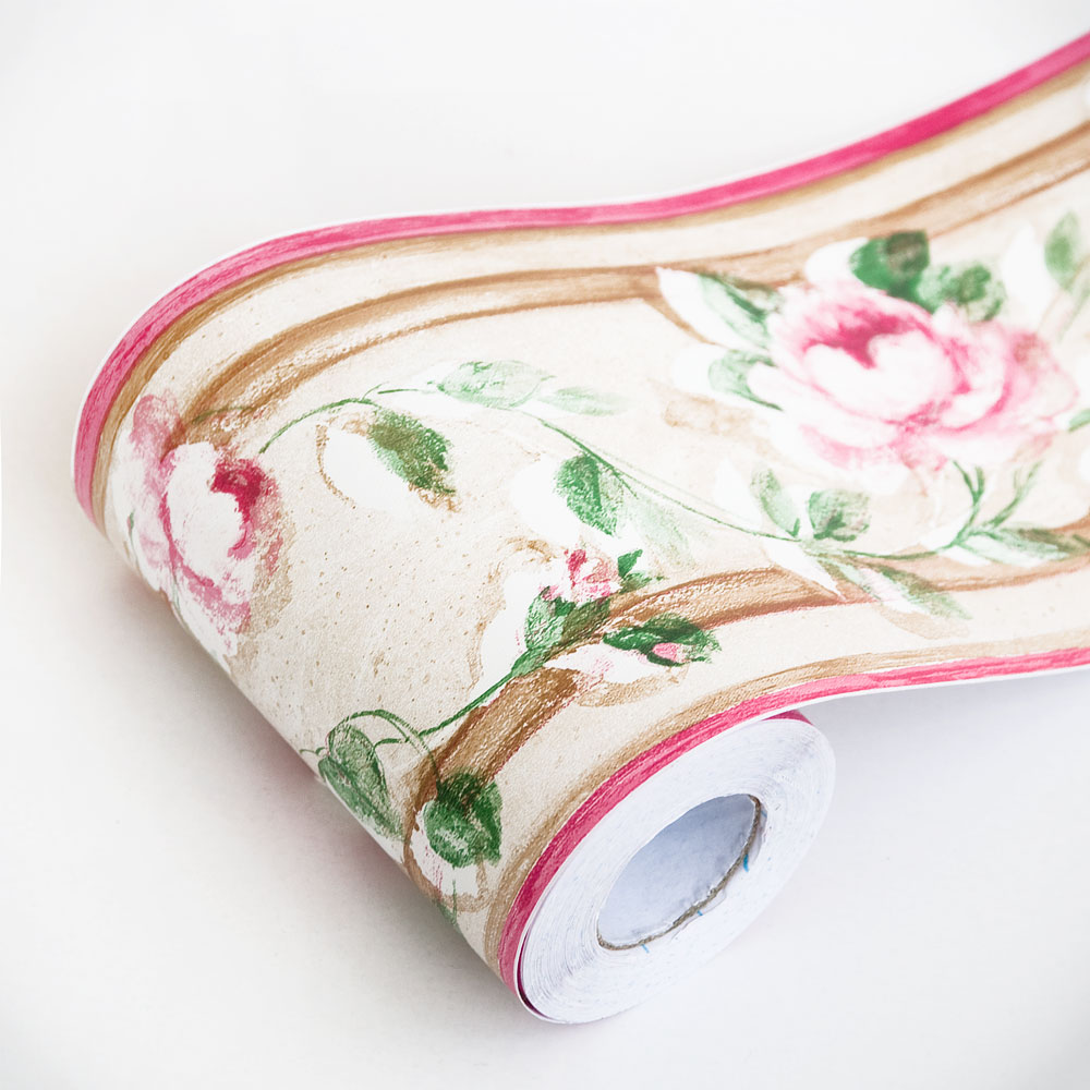 wallpaper borders b&q,pink,paper,plant,heart,dishware (934792