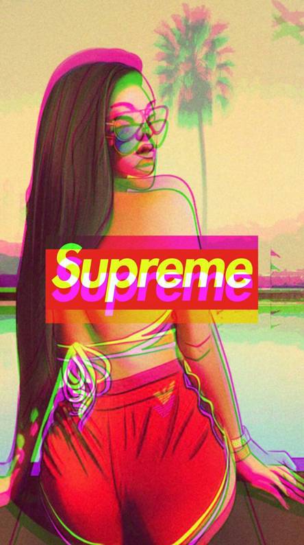 supreme girl wallpaper,pink,neon,cool,magenta,font