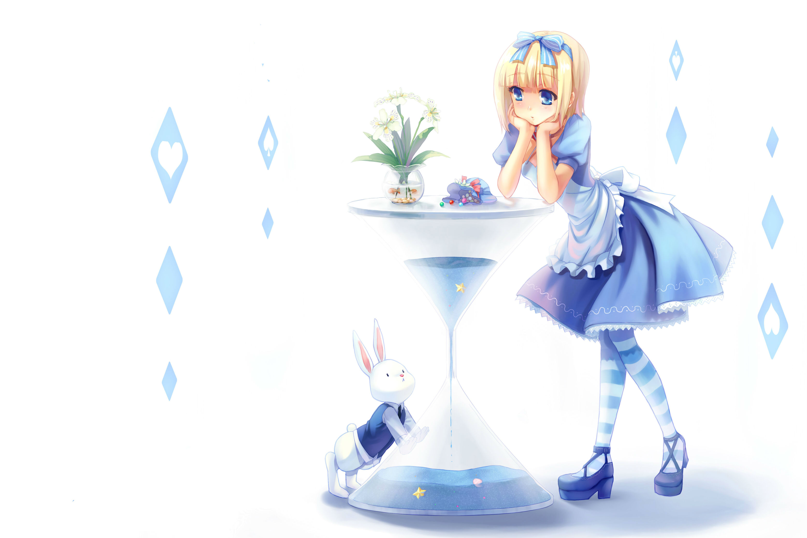 alice in wonderland wallpaper,cartoon,anime,fictional character,illustration