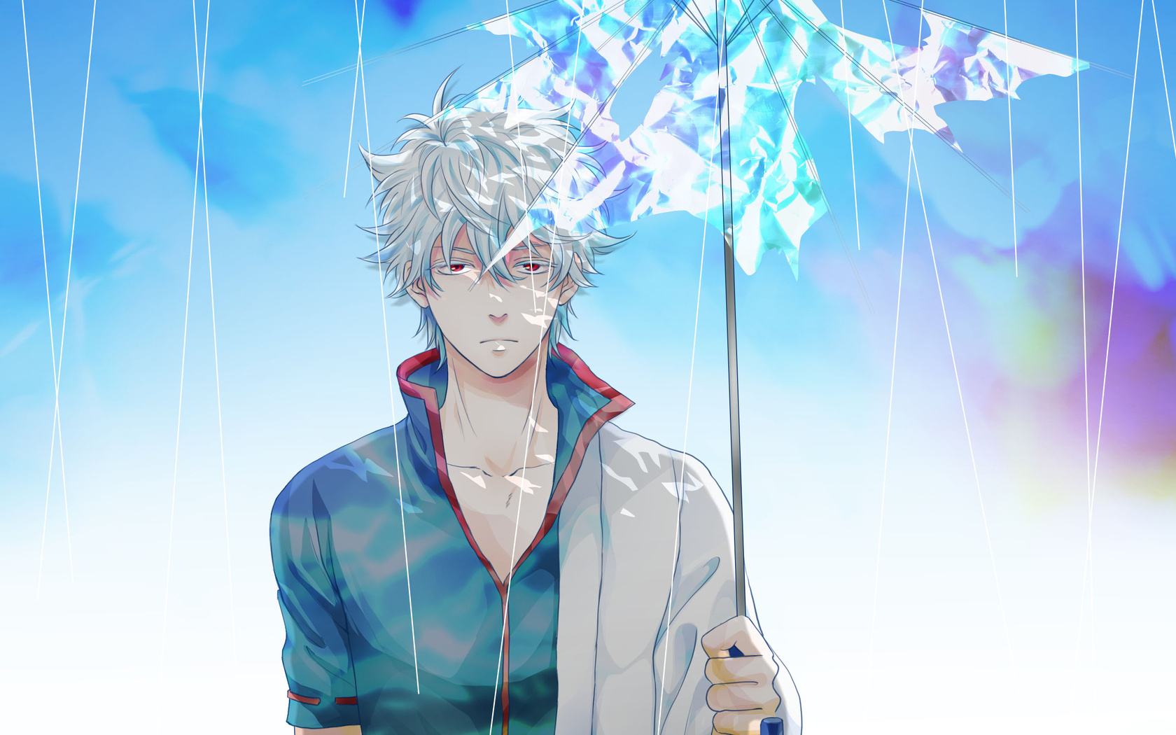 fond d'écran gintama,ciel,anime,dessin animé,illustration,amusement