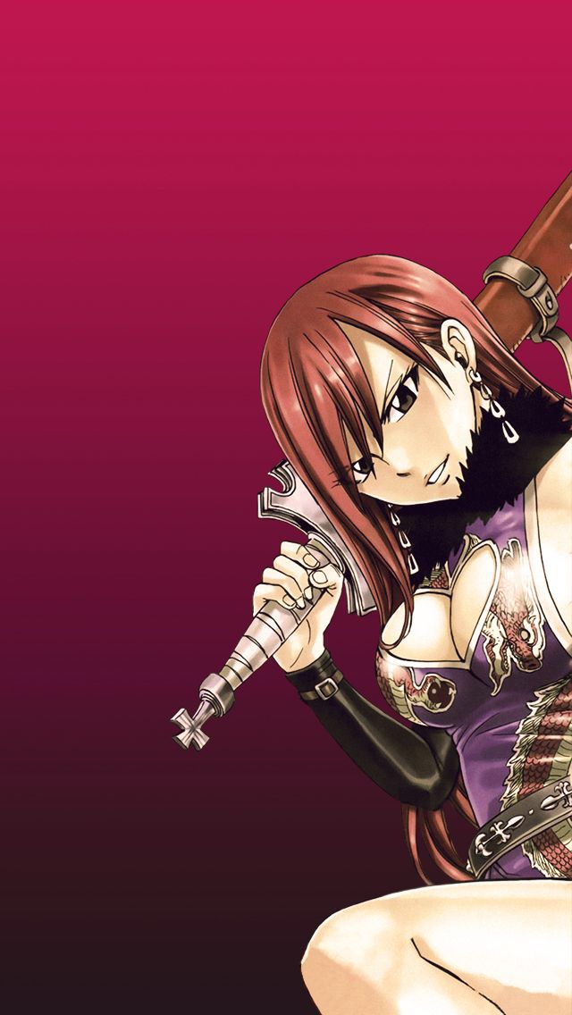 fairy tail wallpaper iphone,karikatur,anime,cg kunstwerk,illustration,schwarzes haar