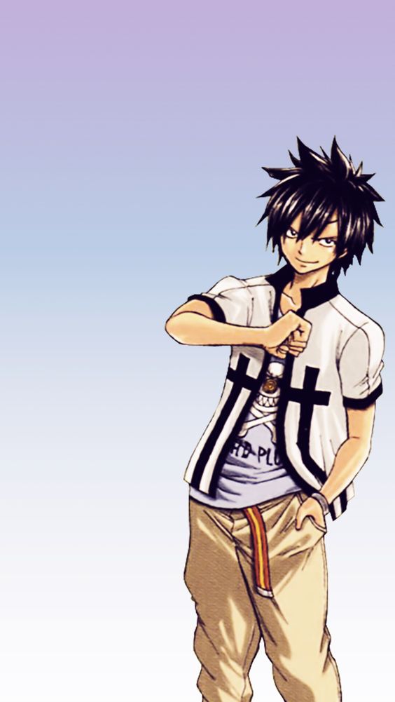 fairy tail wallpaper iphone,karikatur,anime,illustration,schwarzes haar