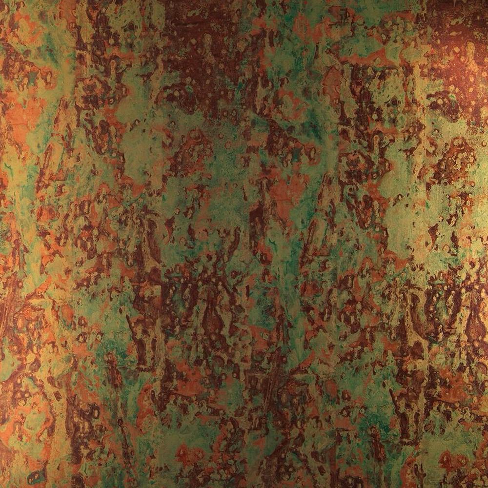 papel pintado de cobre,verde,naranja,marrón,amarillo,oxido