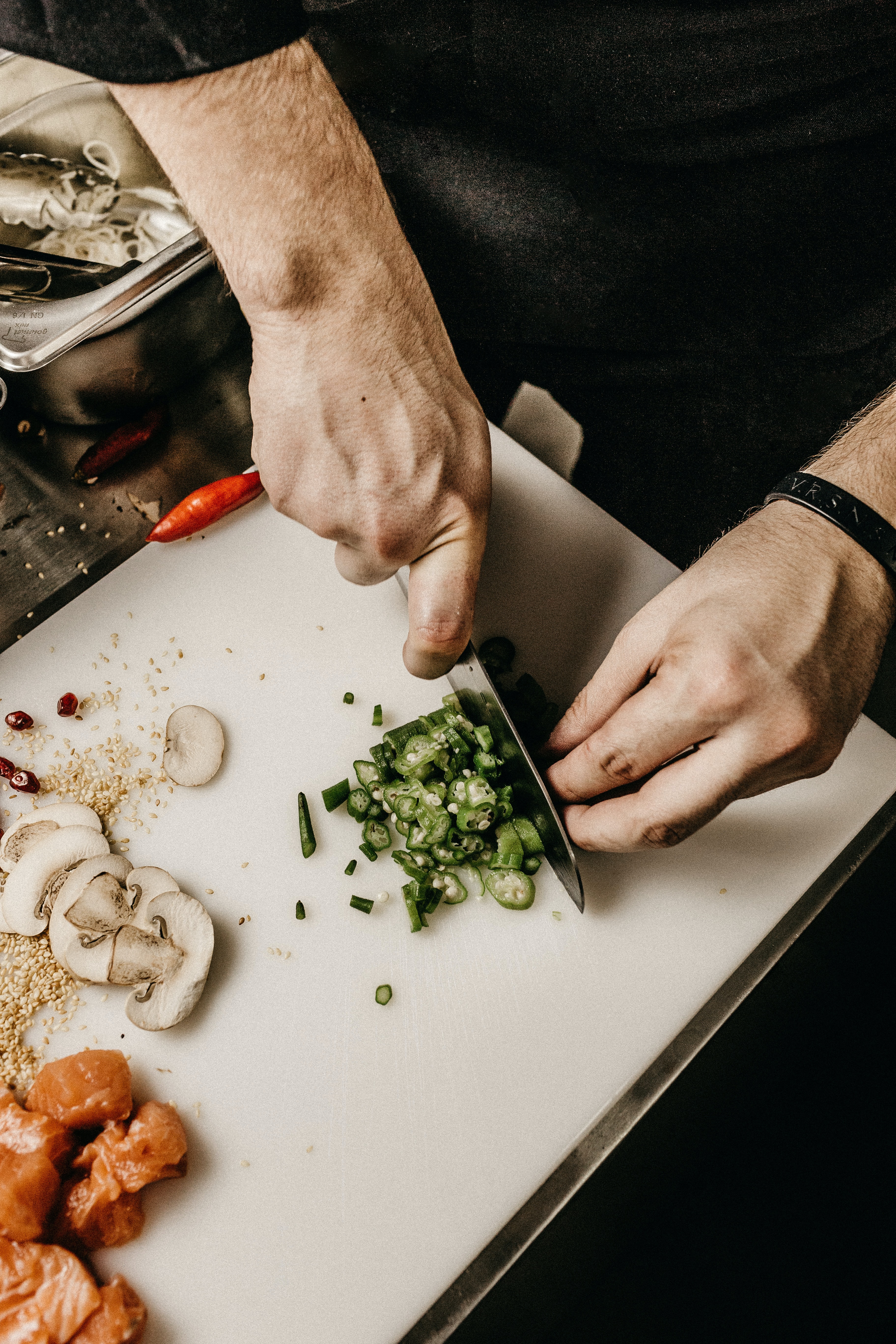 kochtapete,essen,gericht,rezept,vegetarisches essen,hand