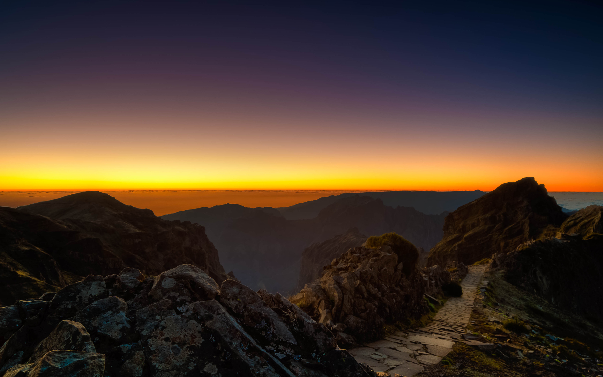 wallpaper madeira,sky,mountainous landforms,nature,mountain,horizon