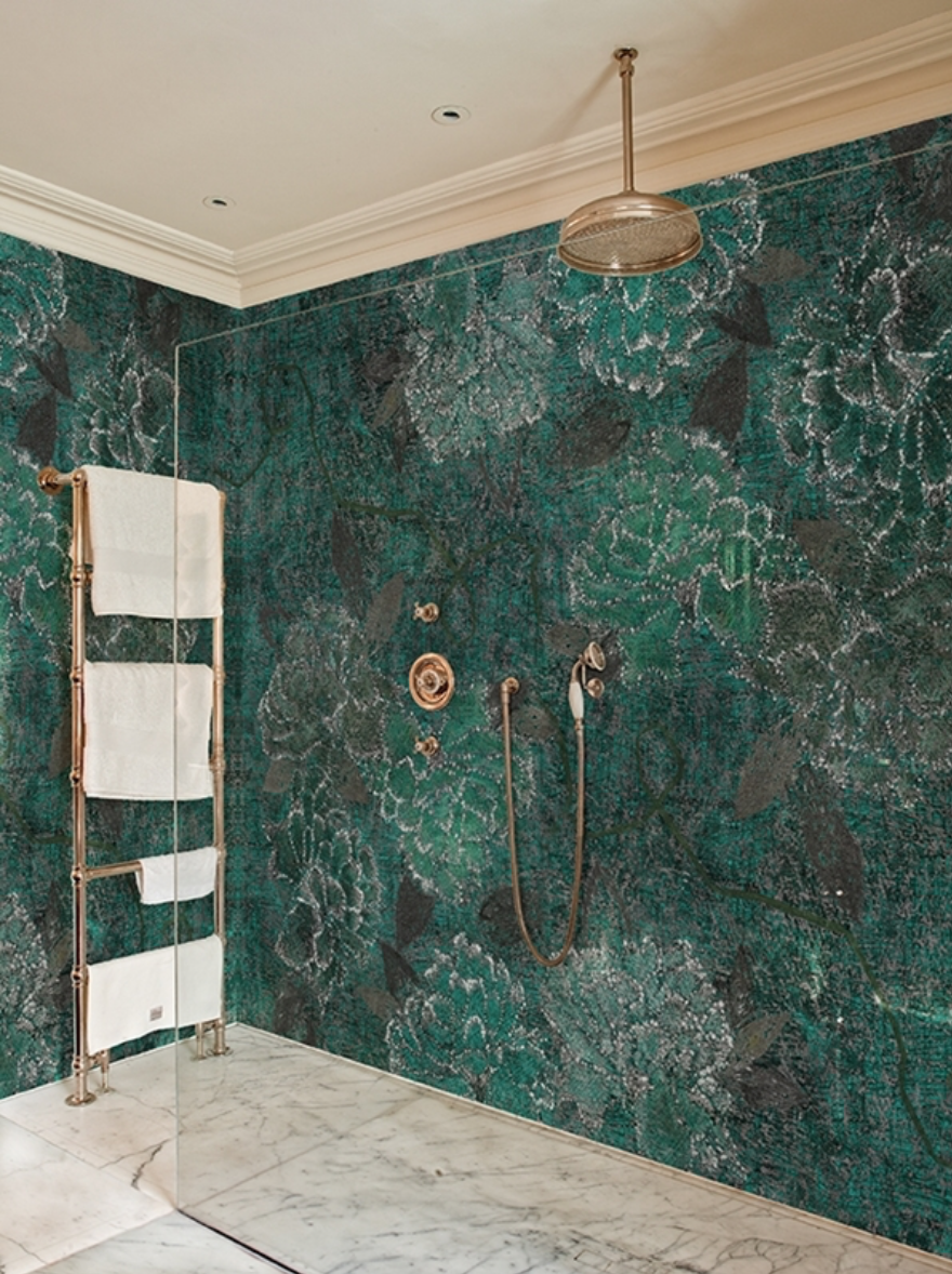 waterproof wallpaper,green,bathroom,room,wall,property (938262