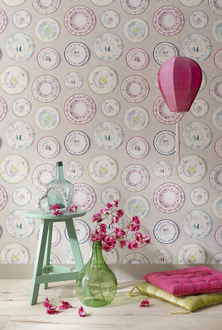 quirky wallpaper,wallpaper,pink,wall,room,tulip