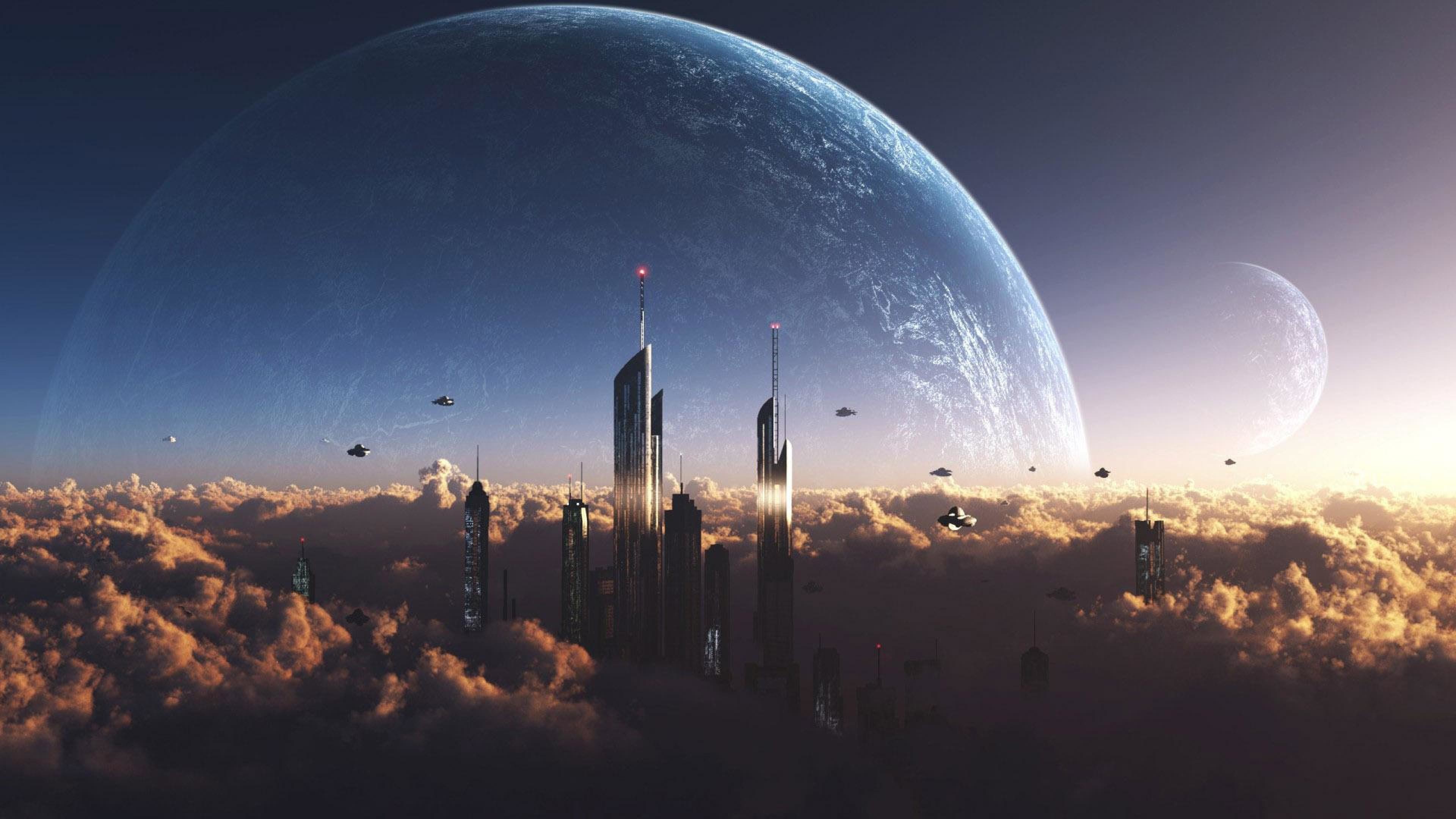 fondo de pantalla de ciencia ficción,cielo,luna,atmósfera,objeto astronómico,tiempo de día
