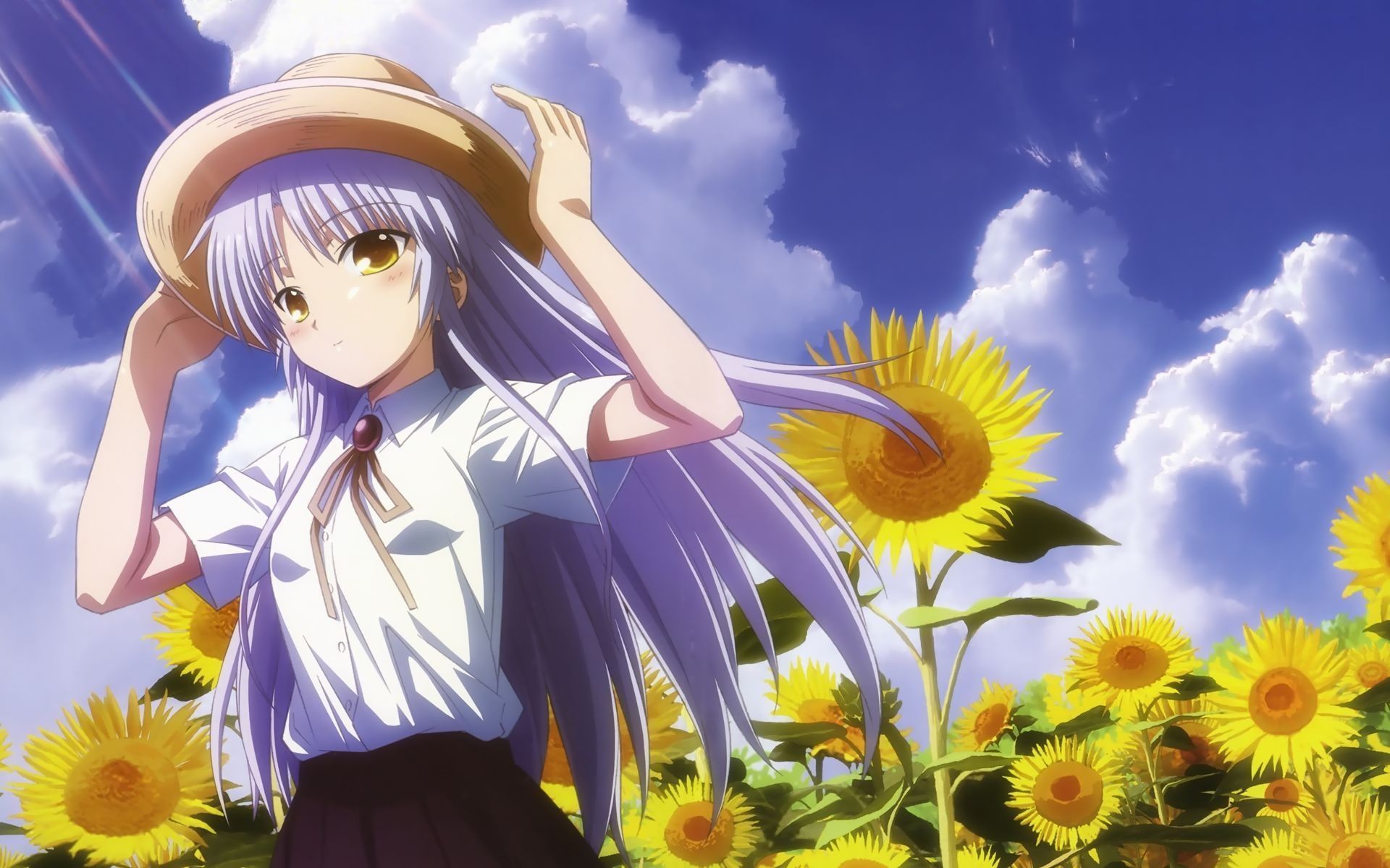 Angel Beats Wallpaper Cartoon Anime Cg Artwork Sky Animated Cartoon Wallpaperuse