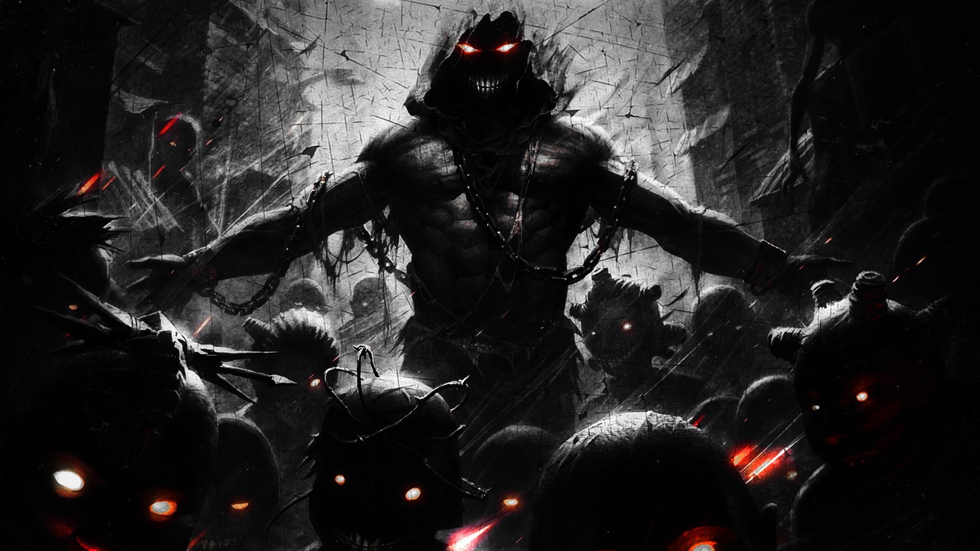 fondo de pantalla perturbado,oscuridad,personaje de ficción,demonio,superhéroe,hombre murciélago